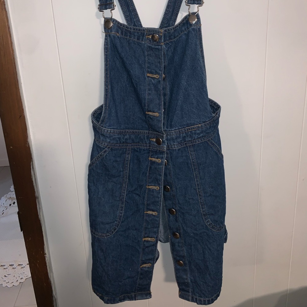 Jean overalls dress